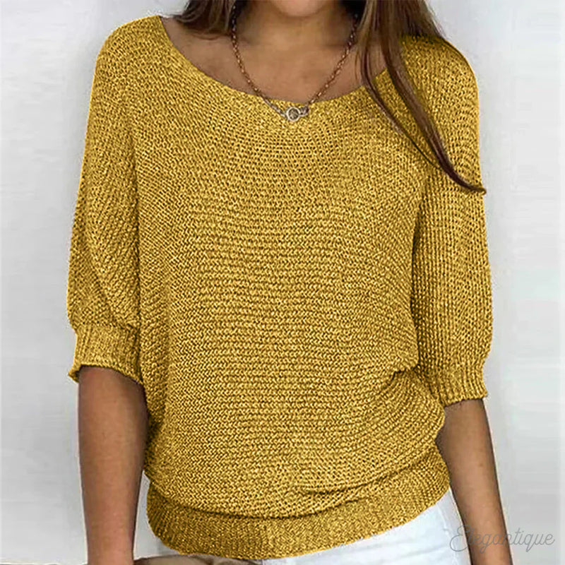 Luigia - Elegante maglione lavorato a maglia 