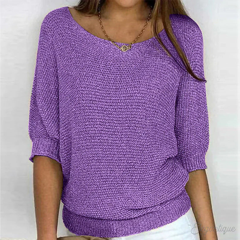 Luigia - Elegante maglione lavorato a maglia 