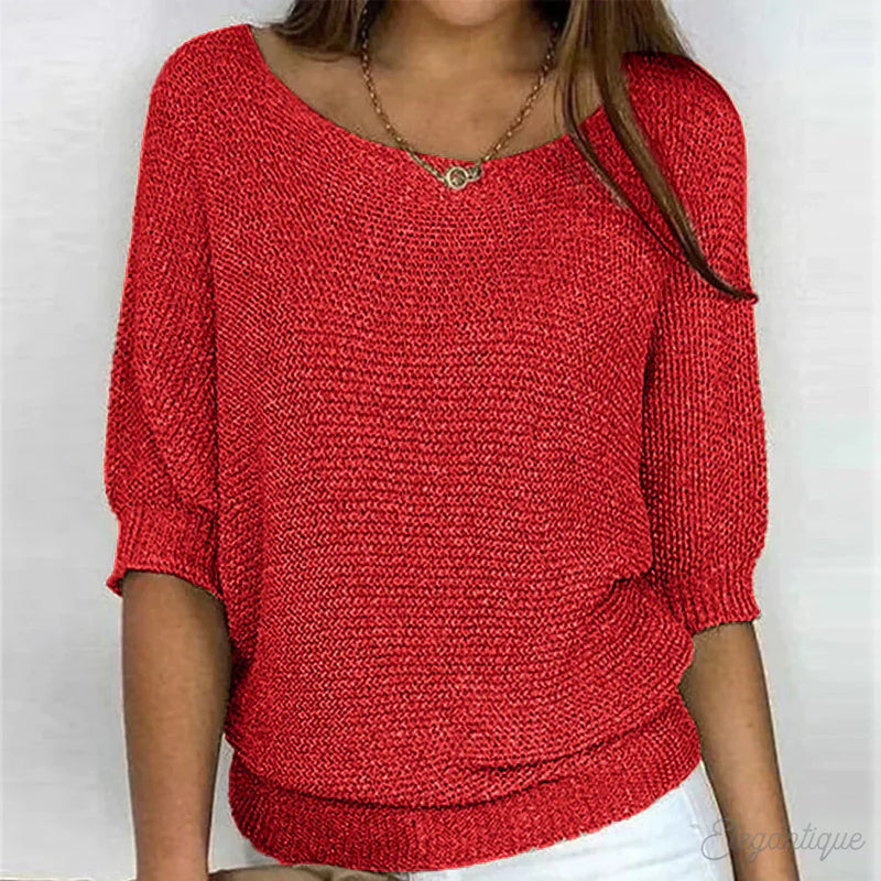 Luigia - Elegante maglione lavorato a maglia 