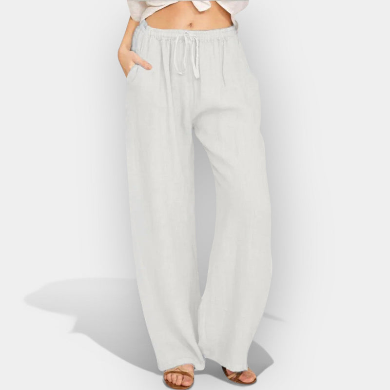 Pantaloni di lino ariosi
